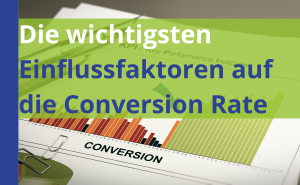 Titel im Vordergrund und Ausdruck mit einer Conversion-Statistik im Hintergrund